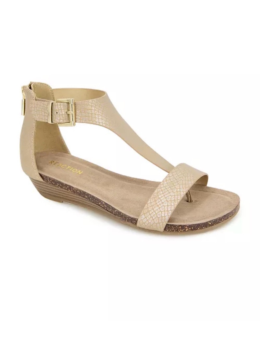 Kenneth Cole Reaction Gold Gladiator Sandals